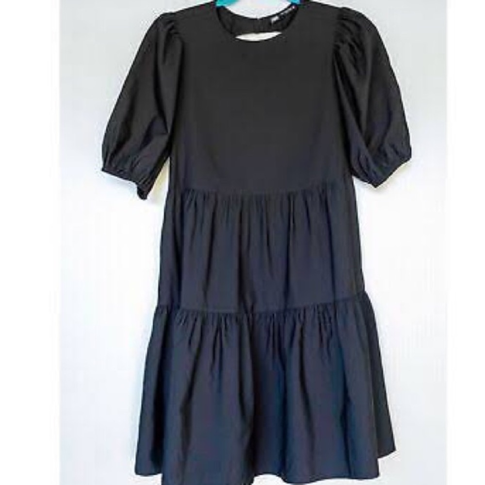 Women’s Puff Sleeve Black Dress